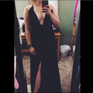 Tobi Navy blue ombré dress